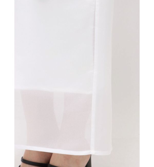 MERCURYDUO「【OUNNOUN】コサージュモチーフオーガンジースカート」|スカート|