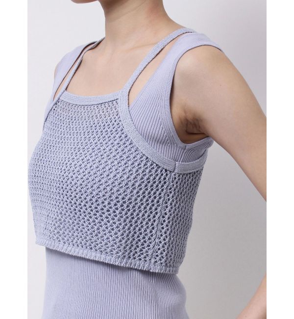 MERCURYDUO「【OUNNOUN】メッシュレイヤードニット」|ニット・セーター|