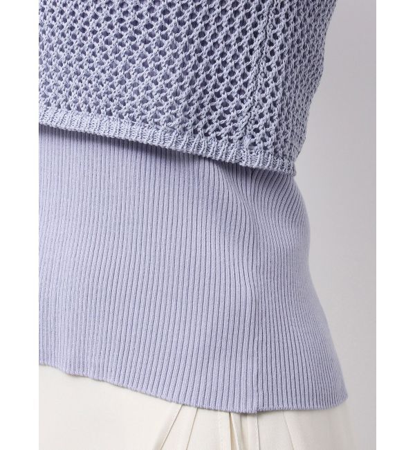 MERCURYDUO「【OUNNOUN】メッシュレイヤードニット」|ニット・セーター|