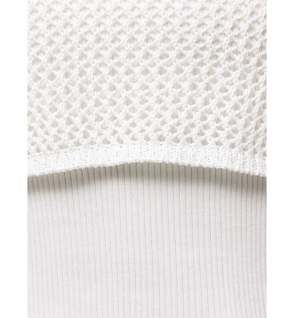 MERCURYDUO「【OUNNOUN】メッシュレイヤードニット」|ニット・セーター|