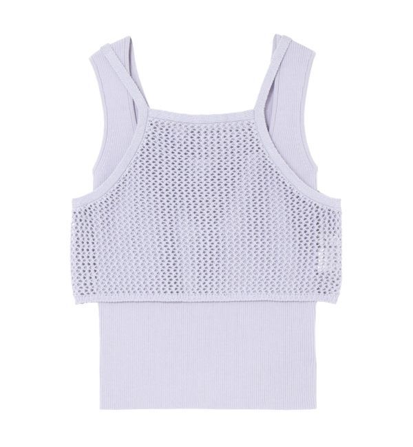 MERCURYDUO「【OUNNOUN】メッシュレイヤードニット」|ニット・セーター|