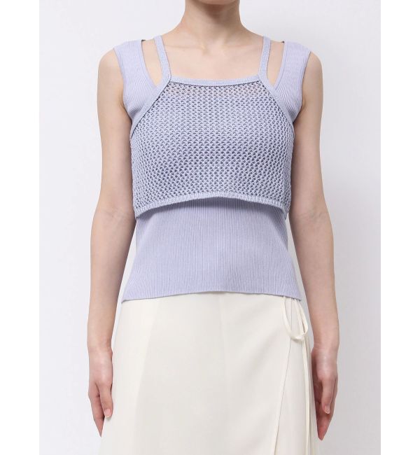 MERCURYDUO「【OUNNOUN】メッシュレイヤードニット」|ニット・セーター|