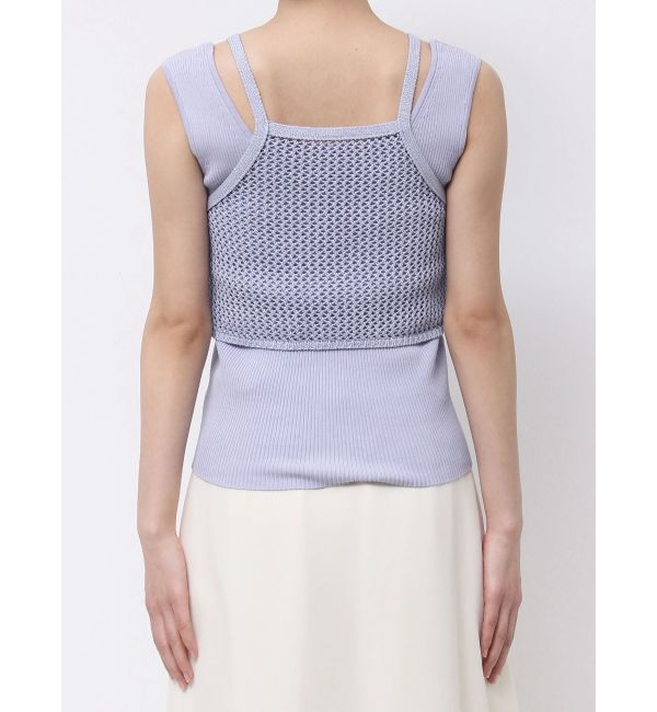 MERCURYDUO「【OUNNOUN】メッシュレイヤードニット」|ニット・セーター|