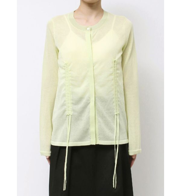 MERCURYDUO「【OUNNOUN】ドロストシアーニットカーデ」|カーディガン|