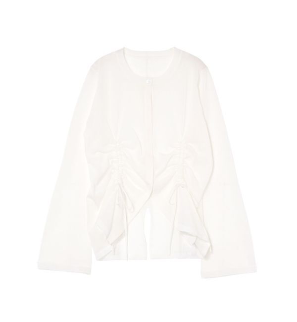 MERCURYDUO「【OUNNOUN】ドロストシアーニットカーデ」|カーディガン|