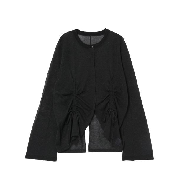 MERCURYDUO「【OUNNOUN】ドロストシアーニットカーデ」|カーディガン|