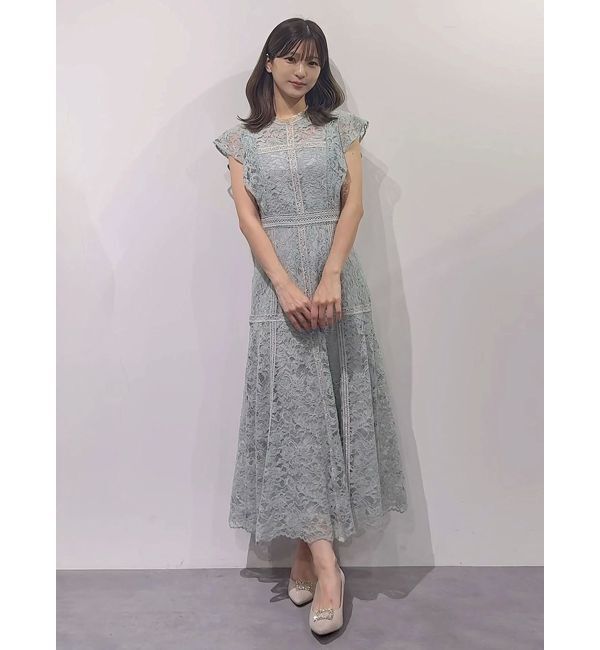 MERCURYDUO「レースハイネックワンピース」|ワンピース|