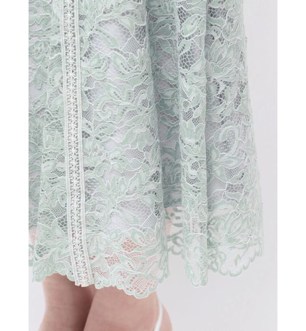 MERCURYDUO「レースハイネックワンピース」|ワンピース|