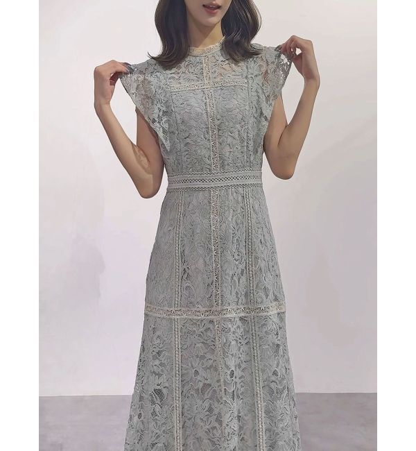 MERCURYDUO「レースハイネックワンピース」|ワンピース|