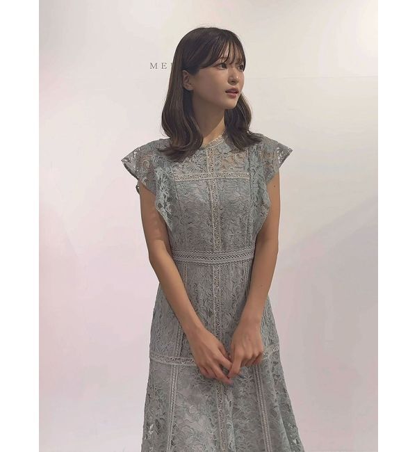 MERCURYDUO「レースハイネックワンピース」|ワンピース|