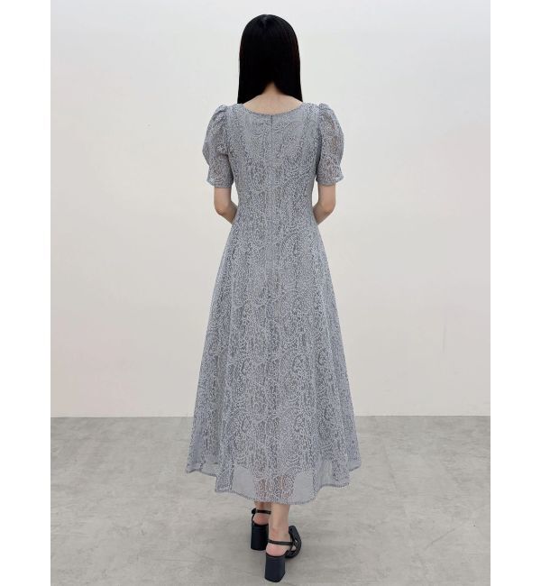 MERCURYDUO「レースパイピングロングワンピース」|ワンピース|