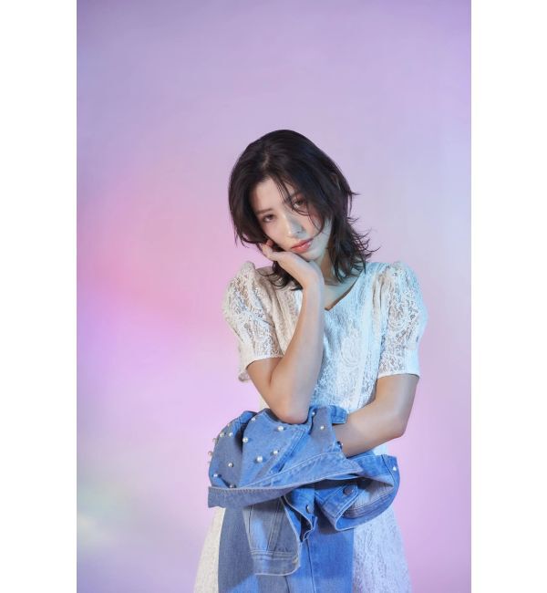 MERCURYDUO「レースパイピングロングワンピース」|ワンピース|