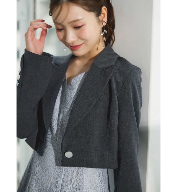 MERCURYDUO「レースパイピングロングワンピース」|ワンピース|