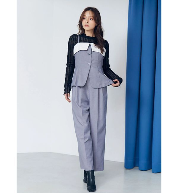 MERCURYDUO「スーツライクコンビネゾン」|オールインワン|