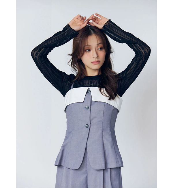 MERCURYDUO「スーツライクコンビネゾン」|オールインワン|