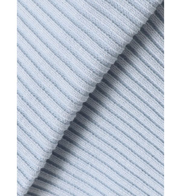 MERCURYDUO「レース切替オフショルハーフスリーブニットトップス」|ニット・セーター|