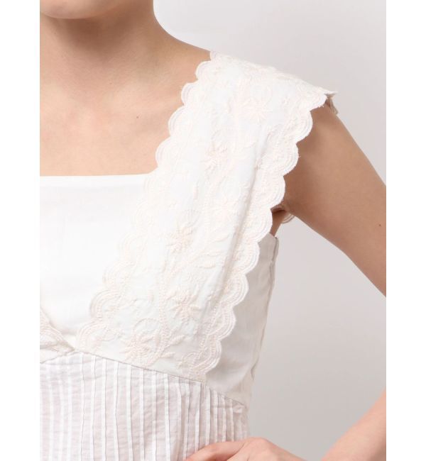 MERCURYDUO「コットンカットワーク刺繍ペプラムブラウス」|シャツ・ブラウス|