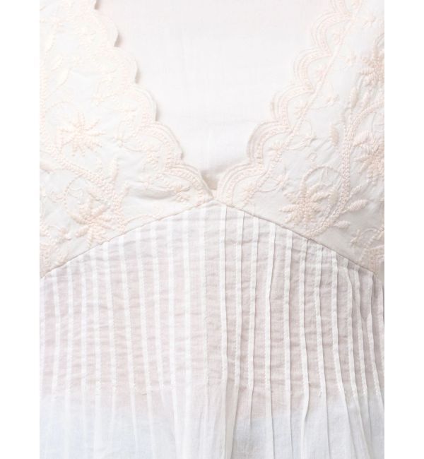 MERCURYDUO「コットンカットワーク刺繍ペプラムブラウス」|シャツ・ブラウス|