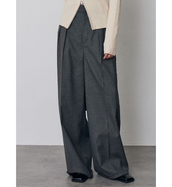 MURUA「ダブルタックワイドパンツ【セットアップ着用可】」|その他|グレー