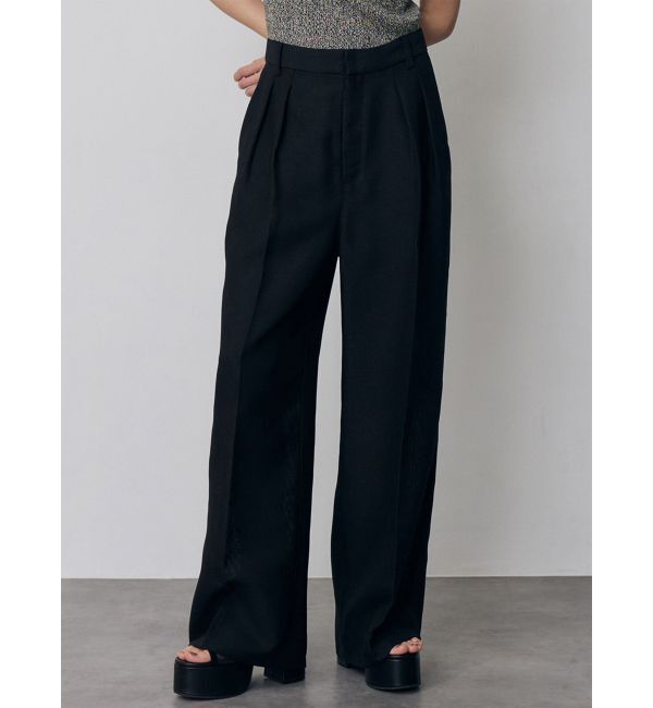 MURUA「ダブルタックワイドパンツ【セットアップ着用可】」|その他|ブラック