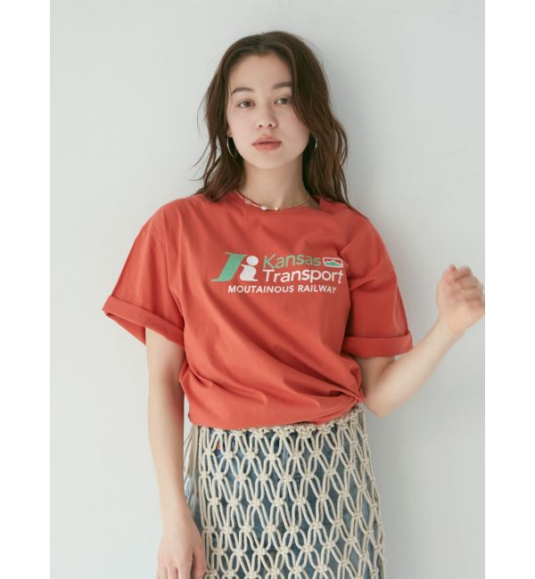 Ungrid「カラーロゴルーズTee」|Tシャツ・カットソー|