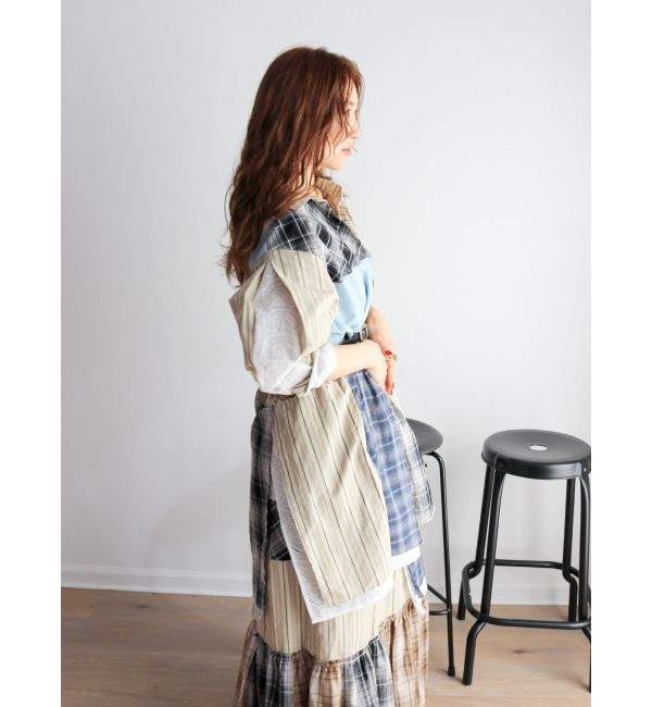 Ungrid「ビッグシルエットリメイクチェックシャツ」|シャツ・ブラウス|