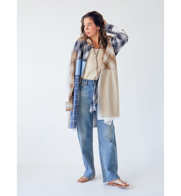 Ungrid「ビッグシルエットリメイクチェックシャツ」|シャツ・ブラウス|