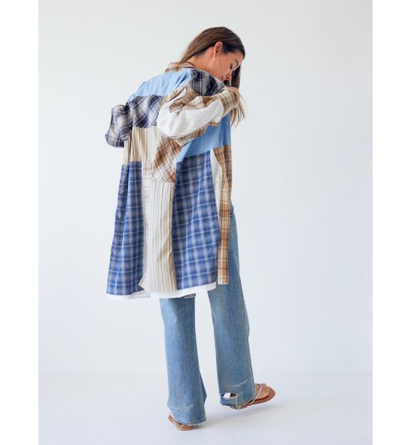 Ungrid「ビッグシルエットリメイクチェックシャツ」|シャツ・ブラウス|