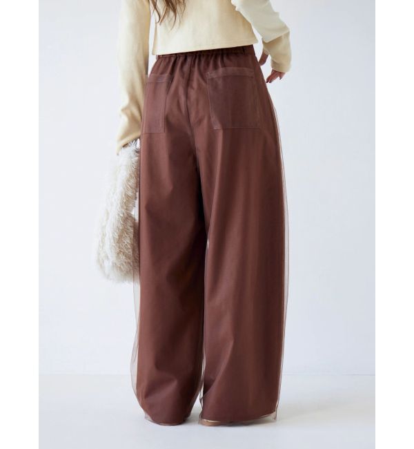 Ungrid「チュールドッキングタックパンツ」|その他|