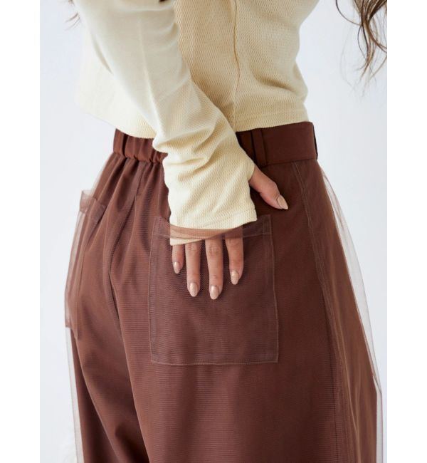 Ungrid「チュールドッキングタックパンツ」|その他|