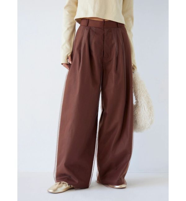 Ungrid「チュールドッキングタックパンツ」|その他|