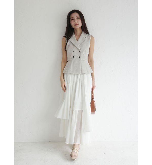 LAGUNAMOON「タックペプラムベスト」|その他|