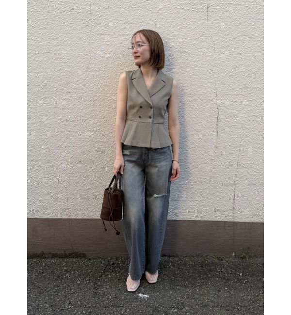 LAGUNAMOON「タックペプラムベスト」|その他|