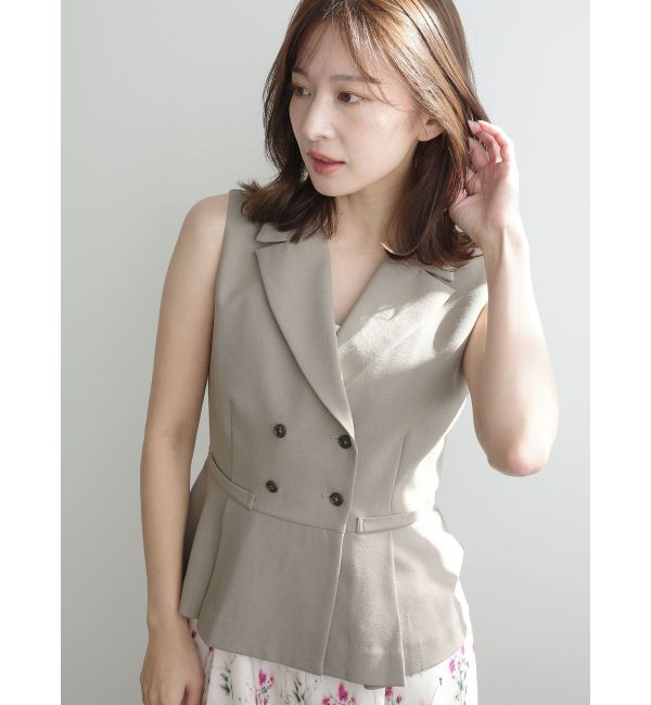 LAGUNAMOON「タックペプラムベスト」|その他|