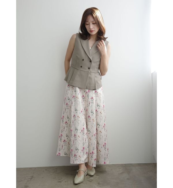 LAGUNAMOON「タックペプラムベスト」|その他|