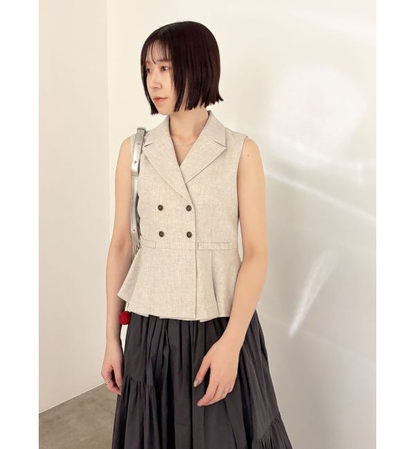 LAGUNAMOON「タックペプラムベスト」|その他|