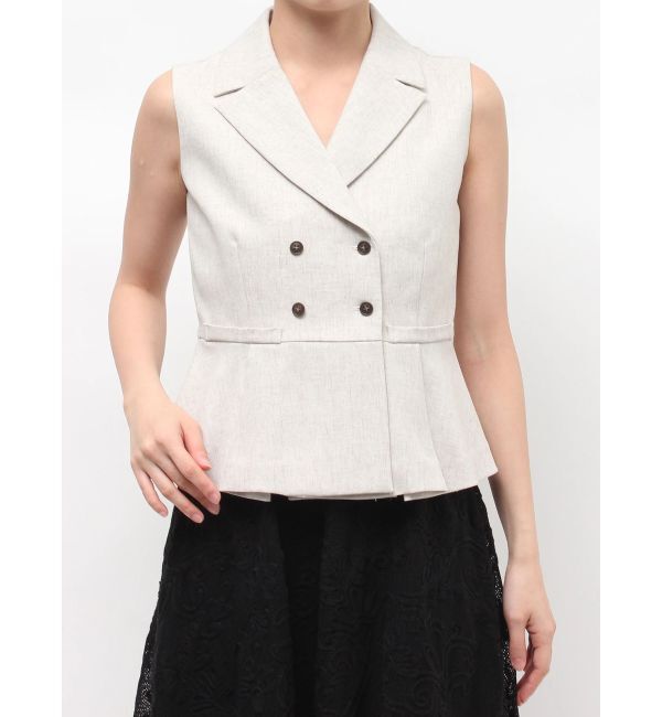 LAGUNAMOON「タックペプラムベスト」|その他|