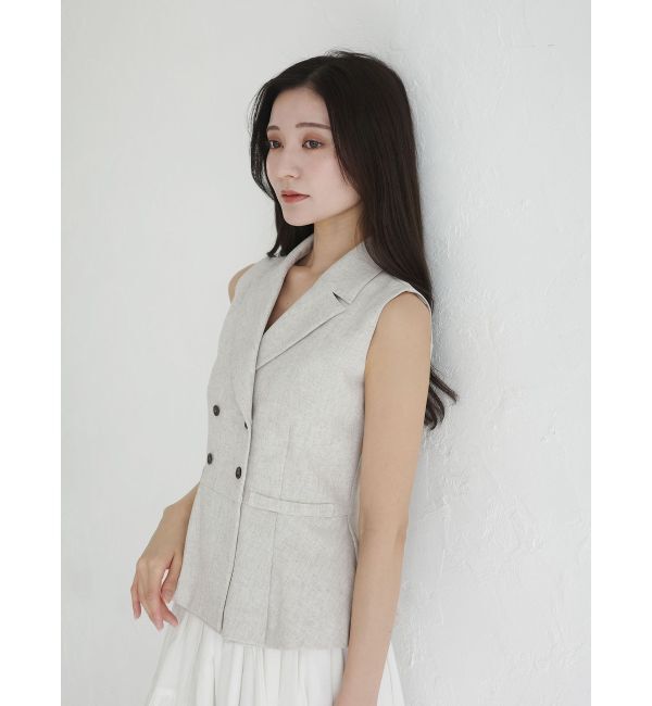 LAGUNAMOON「タックペプラムベスト」|その他|