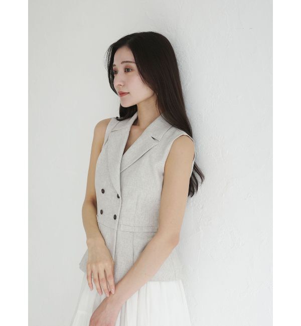 LAGUNAMOON「タックペプラムベスト」|その他|