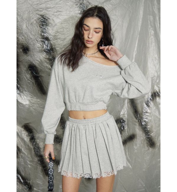 EVRIS「ワンショルダースウェットトップス【セットアップ着用可能】」|スウェット・ジャージ|