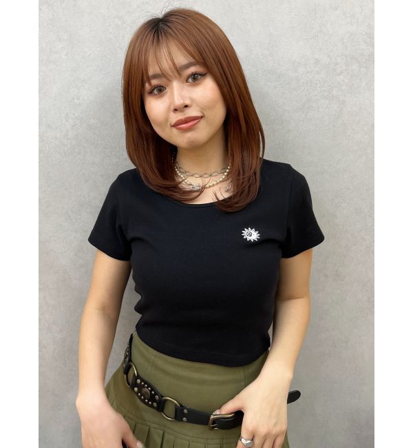 EVRIS「SUNNYショートTシャツ」|Tシャツ・カットソー|ブラック
