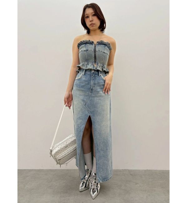 EVRIS「デニムフリルビスチェ」|その他|