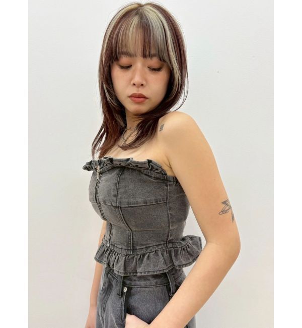 EVRIS「デニムフリルビスチェ」|その他|