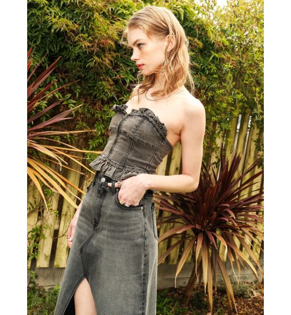 EVRIS「デニムフリルビスチェ」|その他|