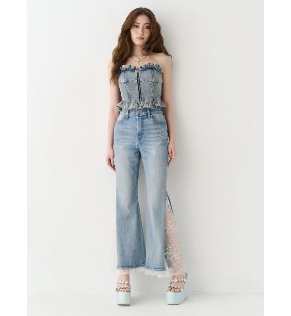 EVRIS「デニムフリルビスチェ」|その他|