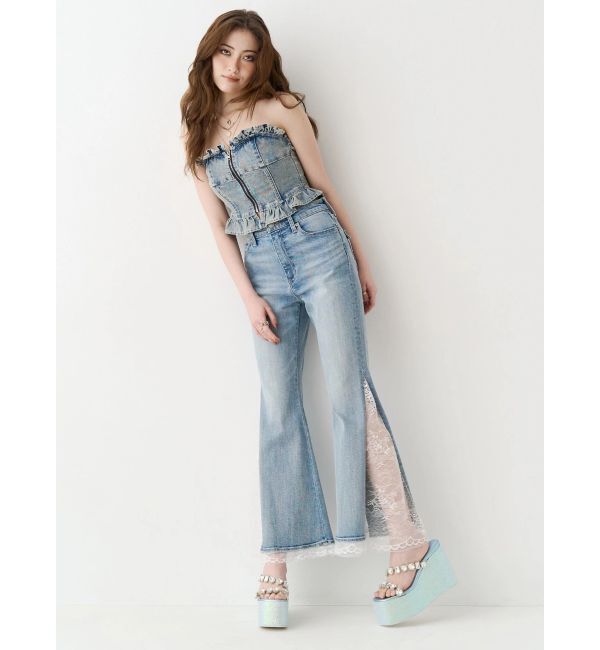 EVRIS「デニムフリルビスチェ」|その他|