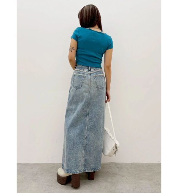 EVRIS「デコルテデザインショートトップス」|Tシャツ・カットソー|