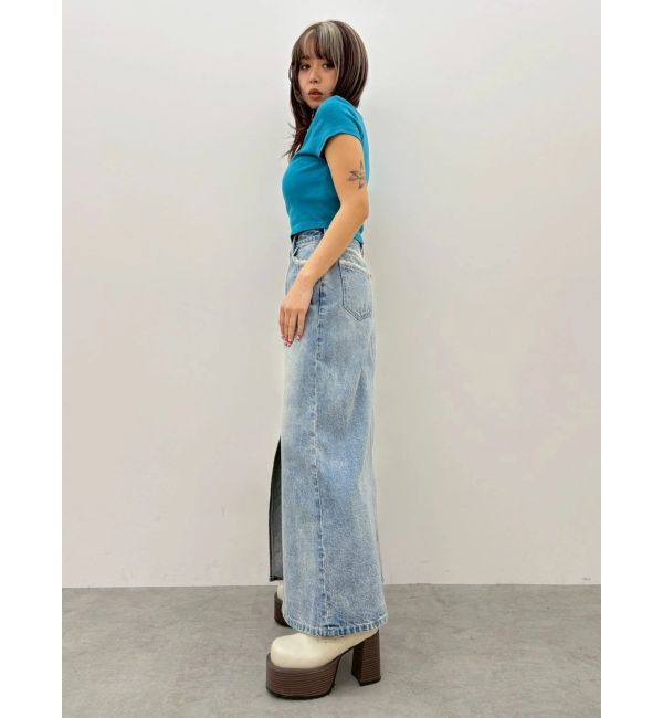 EVRIS「デコルテデザインショートトップス」|Tシャツ・カットソー|