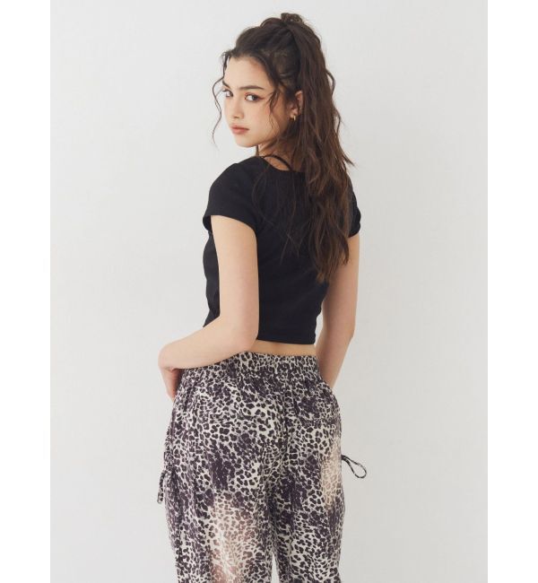 EVRIS「デコルテデザインショートトップス」|Tシャツ・カットソー|