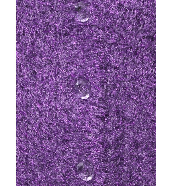 jouetie「ラメシャギーVネックカーデ」|カーディガン|